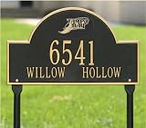 Tampa Bay Rays Black and Gold Personalized Address Lawn Plaque