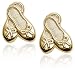 Jewelry : 14k Yellow Gold Children's Ballet Slipper Earrings
