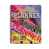 2012-13 Student Planner - 2045D - Dated, Weekly, w/Subjects, 8.25