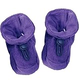 北欧デンマーク MELTON(メルトン) 高級 コーデュロイ【綿100%】 ブーティー ダークバイオレット 24か月 - 36か月 24-25