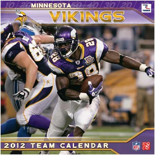 Turner Minnesota Vikings 2012 12 x12 Wall Calendar