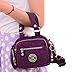 Tiny Chou Mini Solid Color Water Resistant Nylon Handbag Cross Body Shoulder Bag for Women & Girls