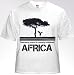 Unisex Gildan White T-Shirt - Tree Dancing African Proverb - Available in L Large, XL...