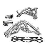 BBK 15950 Silver Ceramic Coated 1-5/8\' Shorty Tuned Length Exhaust Header for Chevy Impala SS Thumbnail Image