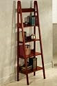 Torrence Ladder 5 shlf Bookcase 18"w Dark Walnut