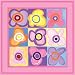 Art4Kids Posie Power Square Mounted Art Print -18