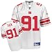 Justin Tuck Jersey: Reebok White Replica #91 New York Giants Jersey - X-Large