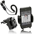 Wicked Chili Vent Mount L�fterhalterung f�r Apple iPhone 4S / 4 (Bumper kompatibel) mit KFZ Ladekabel 12V 24V 1000mAh