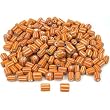 Orange & White Chevron Glass Beads Beading Approx 200