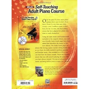 Alfred's Self-Teaching Adult Piano Course: The new, easy and fun way to teach yourself to play, Book & CD