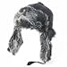 New Winter Faux Fur Pilot Trapper Trooper Ski Hat Black Large Extra Large