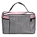 Creazy Square Bow Stripe Cosmetic Bag (Black)