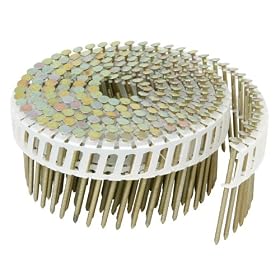 Hitachi 13388 2-1/4" x .092 Hot Dip Galv. 15 Deg Smooth Plastic Collated Coil Nails - 4800 Box