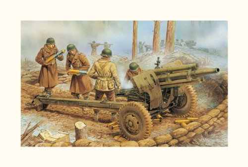 Dragon 1/35 U.S. 105mm Howitzer M2A1 and Carriage M2A1 with U.S. Crew On Sale