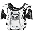 Thor MX Quadrant Protector Youth Roost Deflector Dirt Bike Motorcycle Body Armor w/ Free B&F Heart Sticker Bundle - White/Black