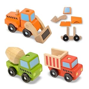 Melissa and Doug Stacking Construction Vehicles by Melissa & Doug