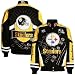 Pitt Steeler Jackets : Pitt Steeler Youth Black-Gold Playbook Twill Jacket