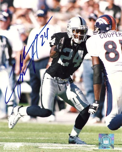 CHARLES WOODSON,OAKLAND RAIDERS,MICHIGAN WOLVERINES,SIGNED,AUTOGRAPHED,8X10 PHOTO,COA, RARE HARD PHOTO TO FIND