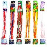 Festive 6-pack of Seasonal Decorative Windsocks