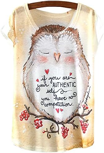 Jiaka Women'S Fashion Cartoons Short-Sleeved T-Shirt Printing