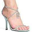 SALE ELLIE 457-MANDY 4.5" Heel Rhinestone Sandal Available in 3 Colors