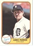 1981 Fleer # 467 Lance Parrish Detroit Tigers Baseball Card - In A Protective ScrewDown Display Case!