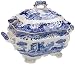 Spode Blue Italian Earthenware 6-Pint Soup Tureen and Cover