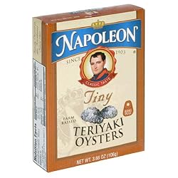 Napoleon Teriyaki Oysters, 3.66-Ounce Tin (Pack of 25)