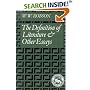 The Definition of Literature and Other Essays (Cambridge Paperback Library) (Cambridge Paperback Library)