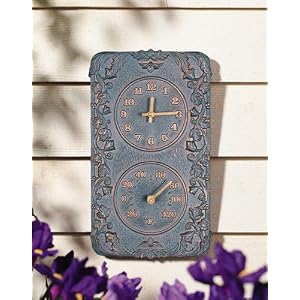 Whitehall Acanthus Thermometer Clock