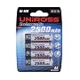 UniRoss 4 x AA Ni-Mh 2500 mAh Rechargeable Batteries