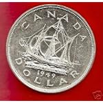 Canada 1949 King George VI Silver Dollar Newfoundland Commemorative