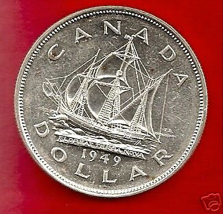 Canada 1949 King George VI Silver Dollar Newfoundland Commemorative