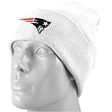 Reebok New England Patriots White Basic Logo Cuffed Beanie