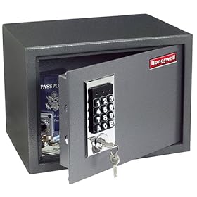 <b>Honeywell .6-Cubic-Foot Shelf-and-Floor Anti-Theft Safe with Digital Keypad #2073</b>