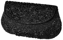 Beaded, Satin Clutch, Evening Bag - Sarita (61 2407)