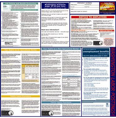 Washington Govt-issued Insurance State Labor Law Poster