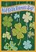 "Floating Shamrocks!" Irish Original Art Garden Flag 28"x40"