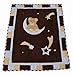 SISI Baby bedding - Blue Bear and Moon 15 PCS Crib Bedding