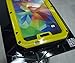 ELECDAY[TM] Metal Corning Gorilla Glass Shockproof/dustproof/weatherproof Military Heavy Protection Hard Cover Skin Case Pouch Shell Membranes for Samsung Galaxy S5 Sv G900 I9600 (Yellow)