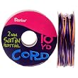 2mm Satin Rattail Cord, Halloween Colors, 10 Yd Roll (Pack of 1)