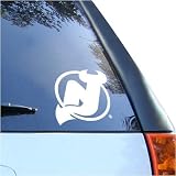 New Jersey Devils 8x8 White Decal Logo