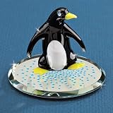 Penguin Snow Dancing Glass Figurine thumbnail