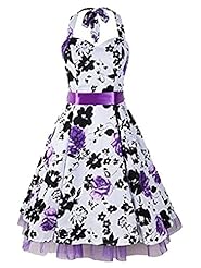 Backless Sleeveless Flared-Skirt Summer 2015 Floral Print  Dress