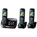 Panasonic KX-TG8523GB schnurloses Telefon mit Anrufbeantworter, drei Mobilteile schwarz