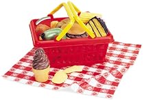 Learning Resources Picnic Play Food Basket, Set of 16
