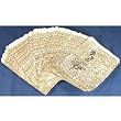 100 Gold Paper Gift Bags Shopping Sales Tote Bags 5 x 7"