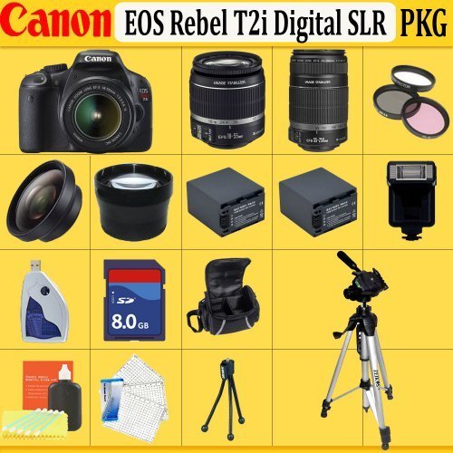 Canon EOS Rebel T2i SLR Digital Camera Kit with Canon 1855mm IS Lens