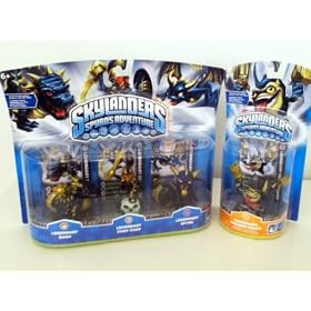 Skylanders Spyro's Adventure 3 Pack Legendary Skylanders Spyro, Chop Chop, Bash w/Bonus Legendary Trigger Happy