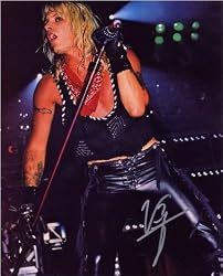 Vince Neil Signed 8X10 Photo Motley Crue - Looking Left - Authentic Celebrity Autographed